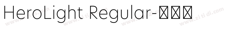 HeroLight Regular字体转换